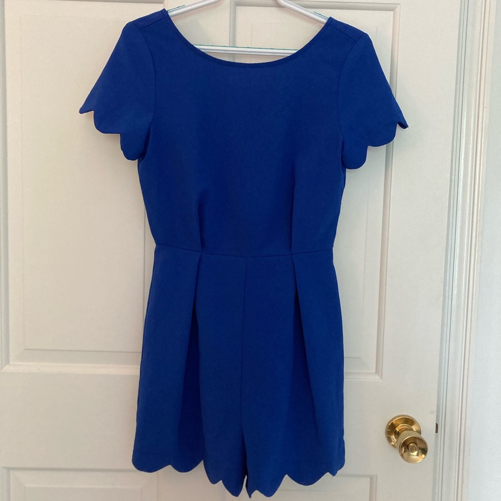Blue Monteau Dressy Romper